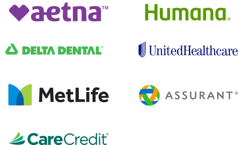 Insurance we support: aetna, Huaman, Delta Dental, UnitedHealthcare, Metlife, Assurant, and CareCredit