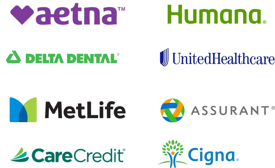 Insurance we support: aetna, Huaman, Delta Dental, UnitedHealthcare, Metlife, Assurant, and CareCredit